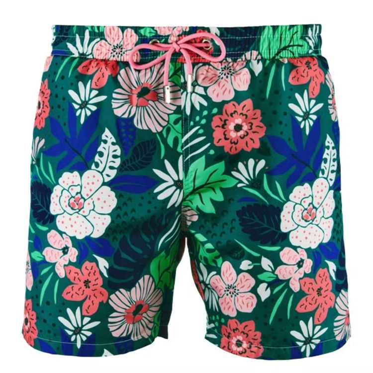 Moustard Swimwear Flower Swimshort Zwembroek Heren Maat S-XL