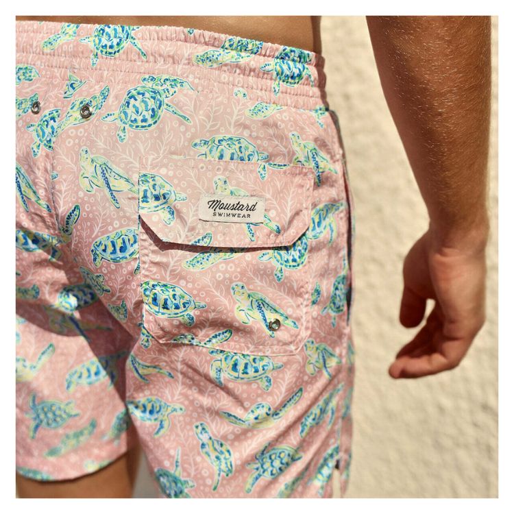 Moustard Swimwear Seaturtles Swimshort Zwembroek Heren Maat S-XXL