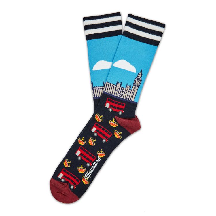 Moustard Socks Cities Giftbox Unisex Sokken Geschenkbox - 4 Paar