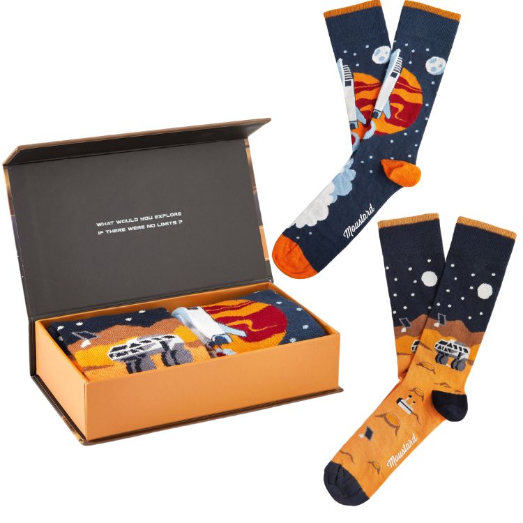 Moustard Socks Martian Giftbox Unisex Sokken Geschenkbox - 2 Paar