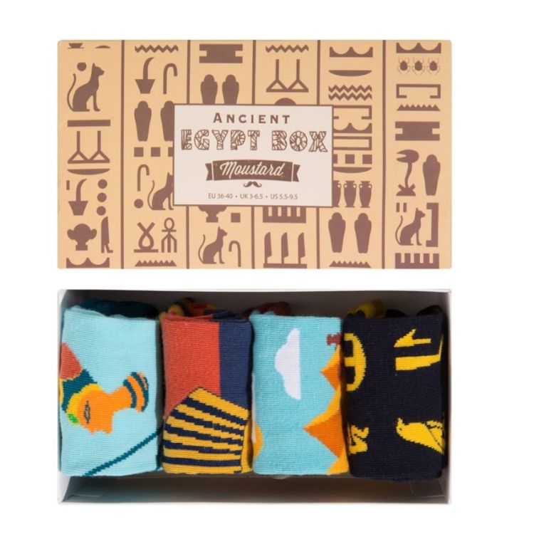 Moustard Socks Egypt Giftbox Unisex Sokken Geschenkbox - 4 Paar