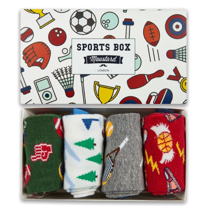 Moustard Socks Sport Giftbox Unisex Sokken Geschenkbox - 4 Paar