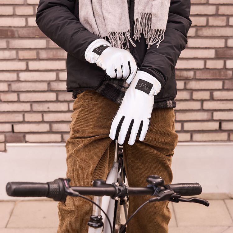Weather Goods Handschoenen Reflective Gloves Luna Zilver Zwart