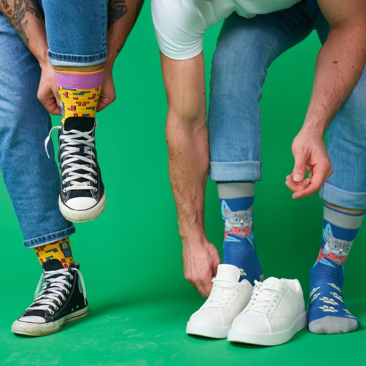 Moustard Socks Cats Giftbox Unisex Sokken Geschenkbox - 4 Paar