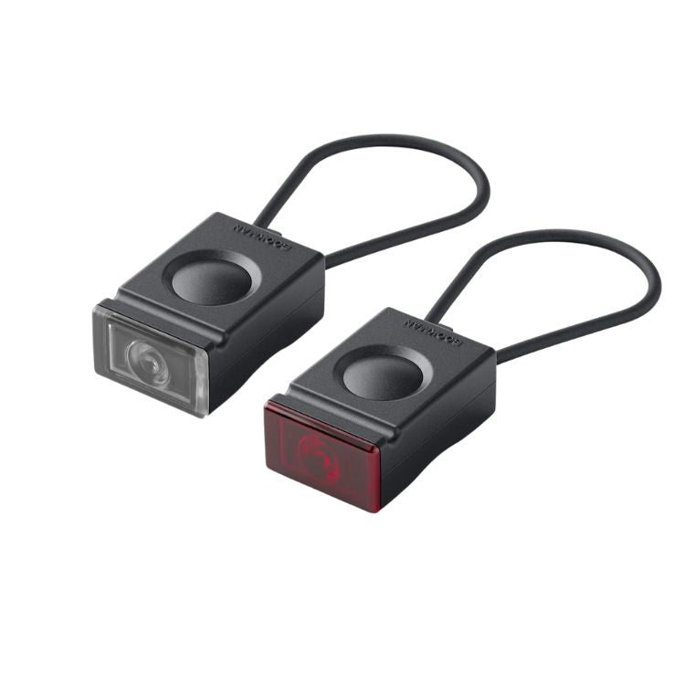Bookman Block Light Fietsverlichting Set - Led Voorlicht en Achterlicht