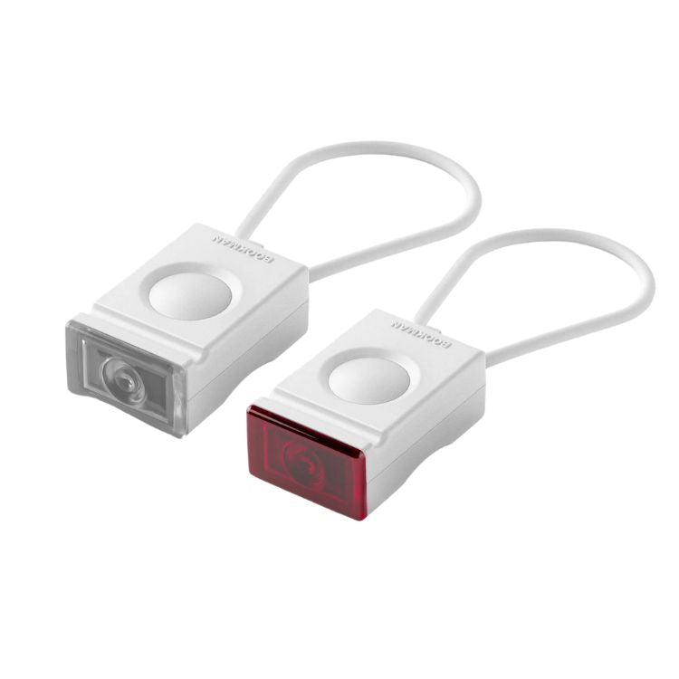 Bookman Block Light Fietsverlichting Set - Led Voorlicht en Achterlicht