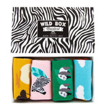 Moustard Socks WIldlife Giftbox Unisex Sokken Geschenkbox - 4 Paar