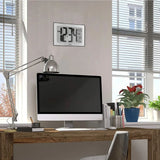 Marathon Wandklok Panoramic Wall Clock XL Zilver Zwart