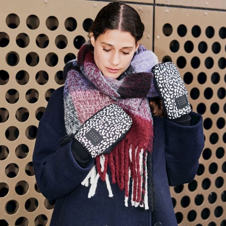 Weather Goods Wanten Reflective Mittens Luna Leopard