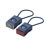 Bookman Block Light Fietsverlichting Set - Led Voorlicht en Achterlicht