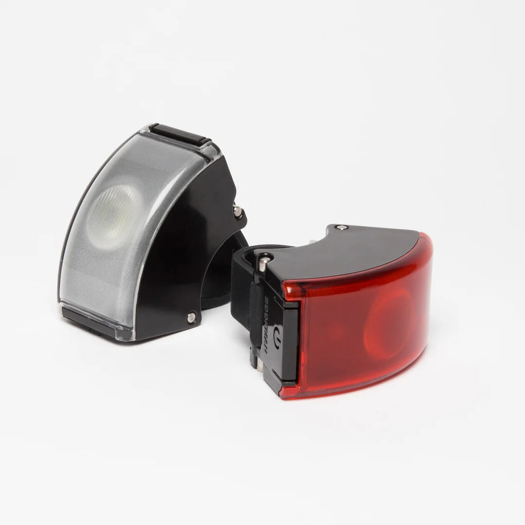 Bookman Curve Fietsverlichting Set - Led Voorlicht en Achterlicht